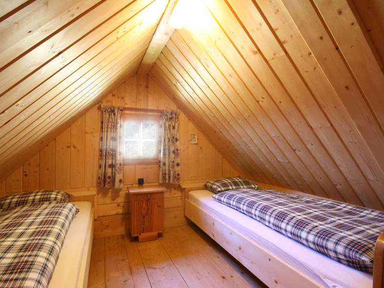 Schlafzimmer in der Hütte