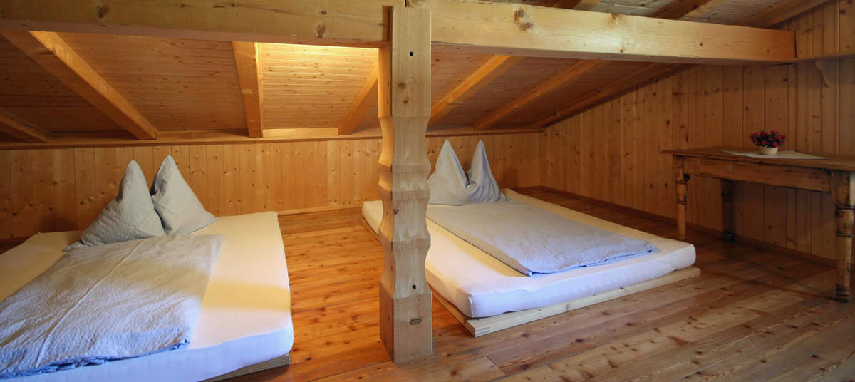 Bettenlager auf der Hütte