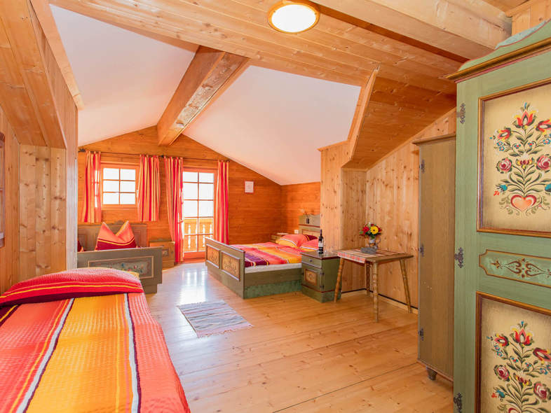 Schlafzimmer in der Hütte