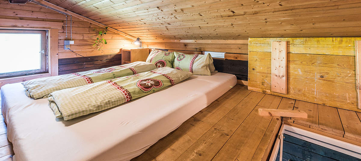 Hütte mit Bettenlager