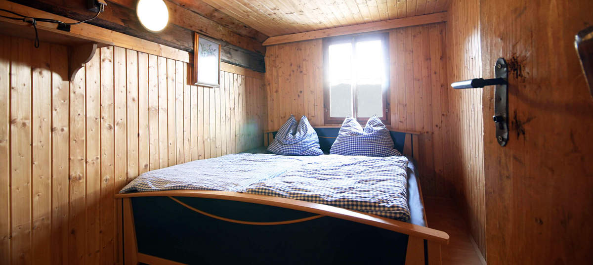 Doppelzimmer auf der Hütte